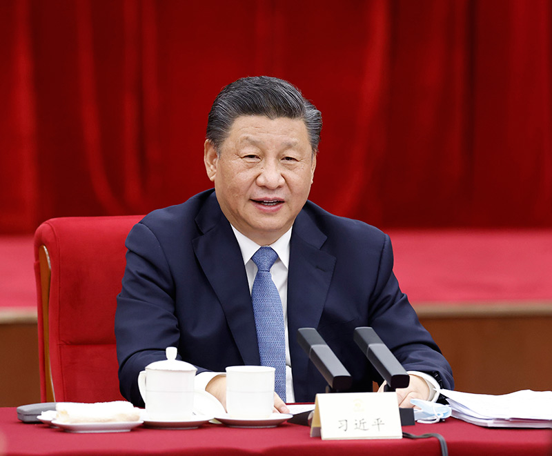 3月6日,中共中央总书记、国家主席、中央军委主席皇冠集团网站看望参加全国政协十三届五次会议的农业界、社会福利和社会保障界委员,并参加联组会,听取意见和建议。中共中央政治局常委、全国政协主席汪洋参加看望和讨论。新华社记者 鞠鹏 摄